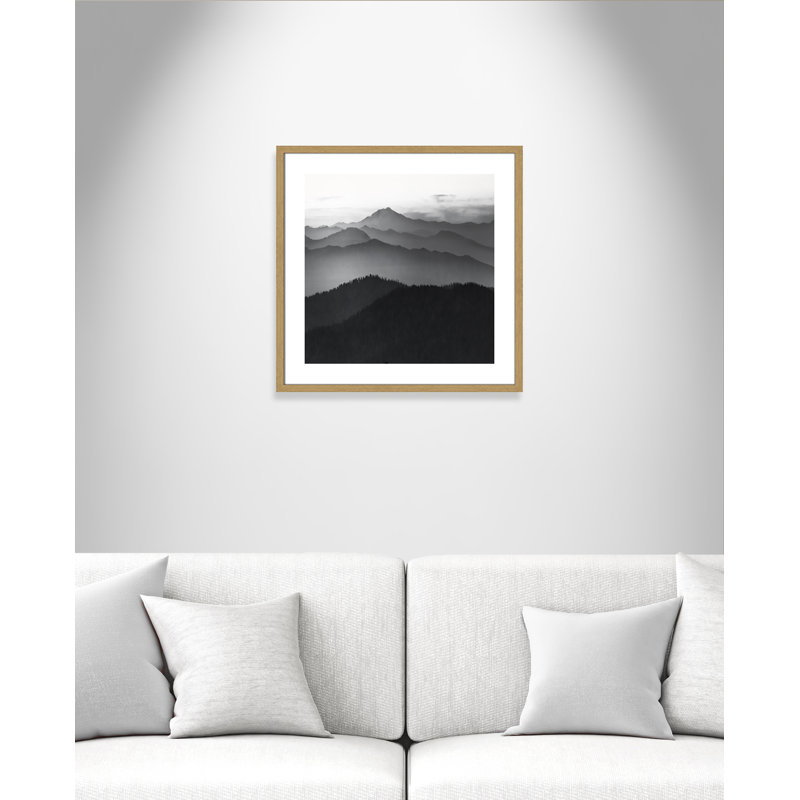 Cascades by Danita Delimont, 23.5" H x 23.5" W x 0.75" D, Natural Framed