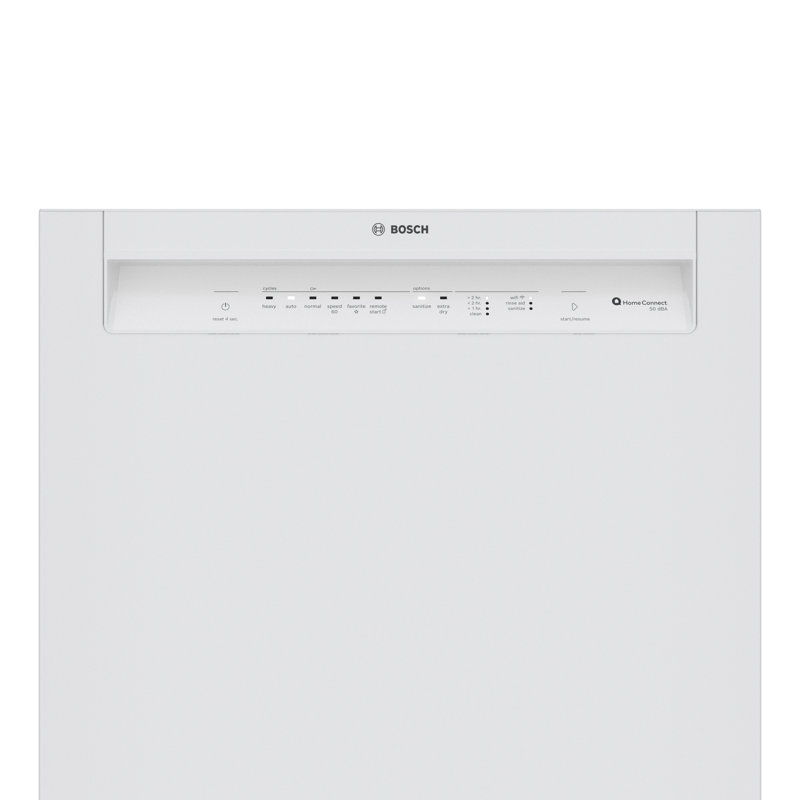 24" White Built-In Dishwasher with Smart Control