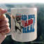 Tasse de raton laveur rouge, blanc et sauvage, cadeau américain patriotique avec nom personnalisé