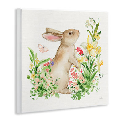 Plaque murale lapin Spring Spring, par Katrina Pete