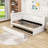 Twin Wooden Bed with Trundle,USB and LED-106847433