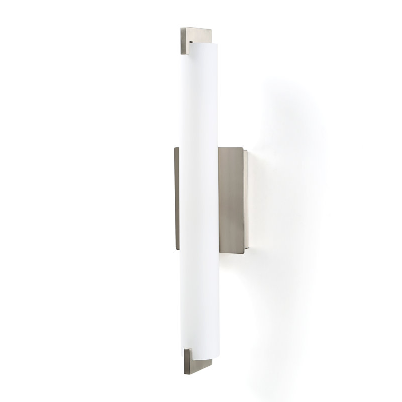 Barre d'éclairage de salle de bain 3 lumières Armiah, Nickel brossé, Baïonnette DC Xenon