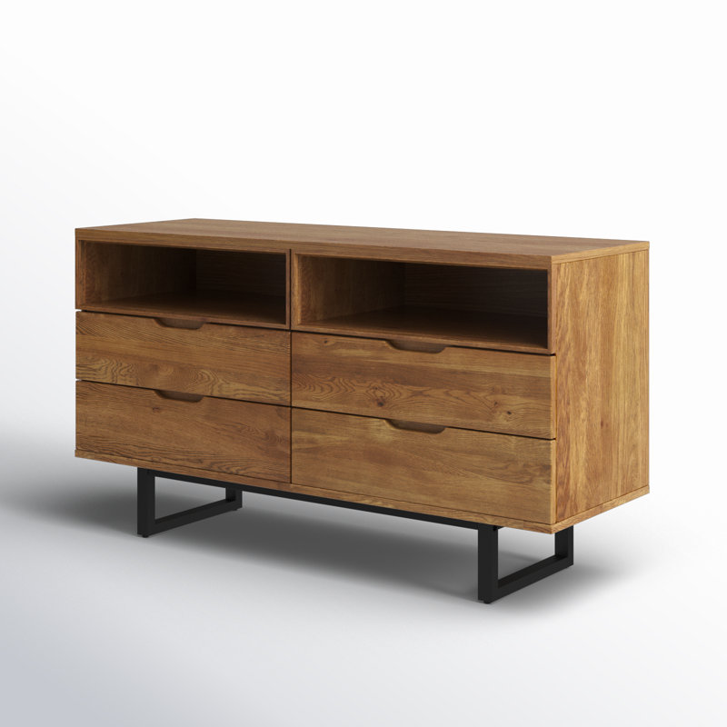 Commode double 4 tiroirs l 59 po