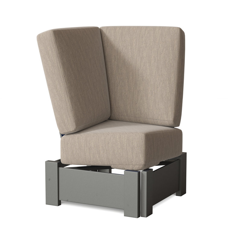 Chaise de patio avec coussins Cherin