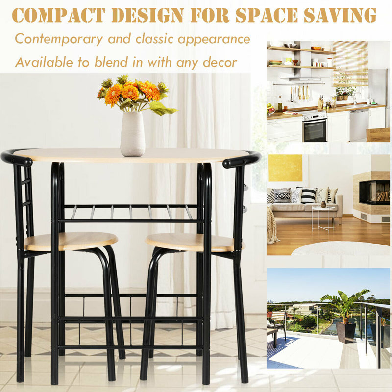 Symple Stuff 3 - Piece Dining Set & Reviews | Wayfair