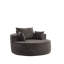 Pas de chaises d'appoint sans assemblage, chaise-lit moderne en chenille de 55 pouces pour la maison