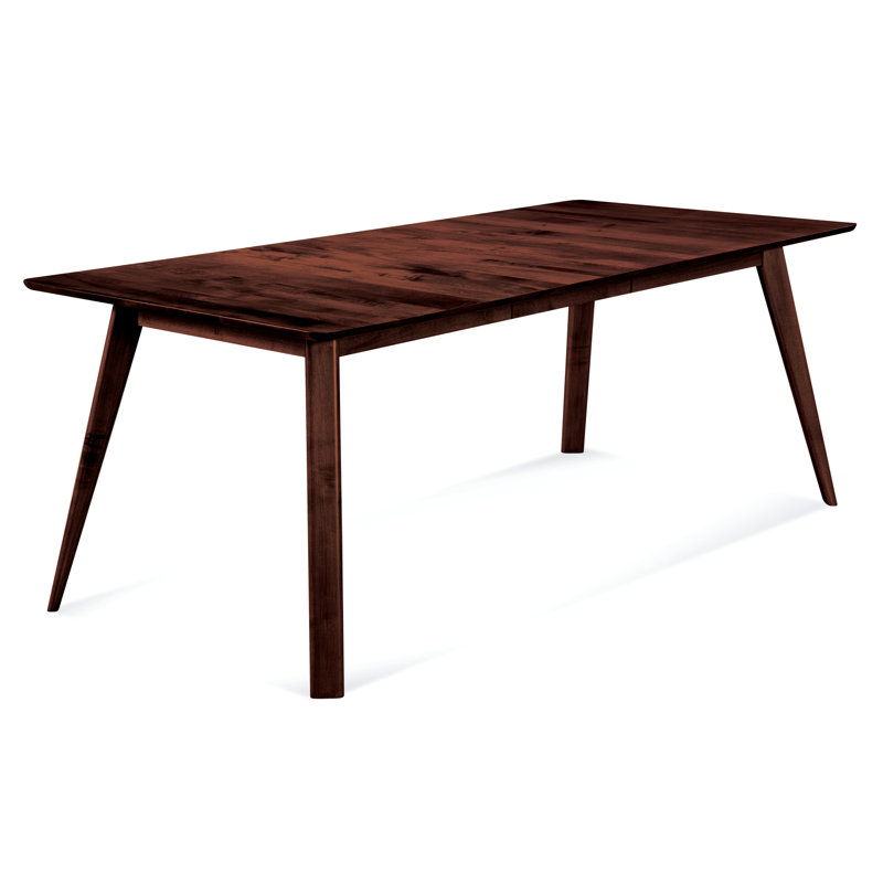 Leclair Extendable Maple Solid Wood Dining Table, Aurora, 29" H x 36" W x 60" D- 78" L