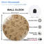 Horloge murale en verre 12 po