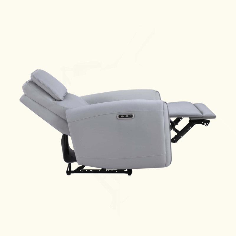 Fauteuil inclinable électrique en cuir synthétique avec port USB