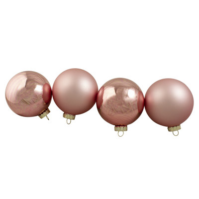 2-Finish Glass Christmas Ball Ornament