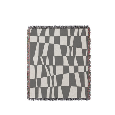Colette Checkered  Cotton Throw Blanket