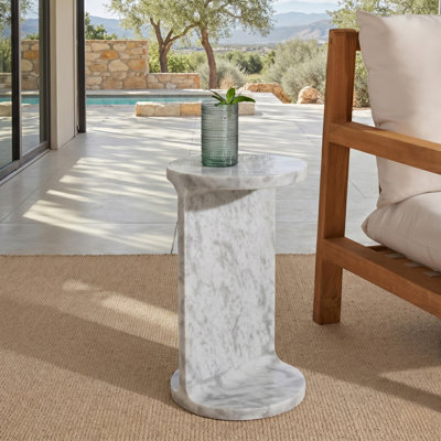 Hatteras Marble End Table