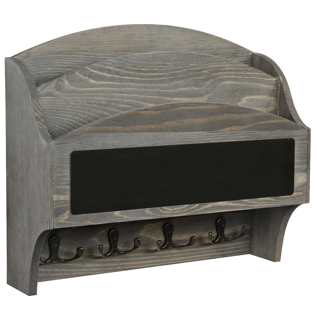 Kezar Solid Wood Wall Organizer Rosalind Wheeler