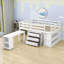 Lit mezzanine 3 tiroirs avec bureau intégré Esperio par Harriet Bee-739854880
