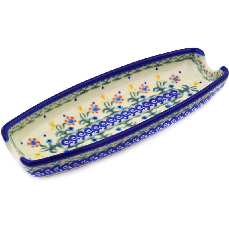 Spring Flowers Stoneware Platter