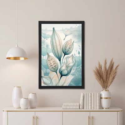 Art mural sur toile bleu sarcelle