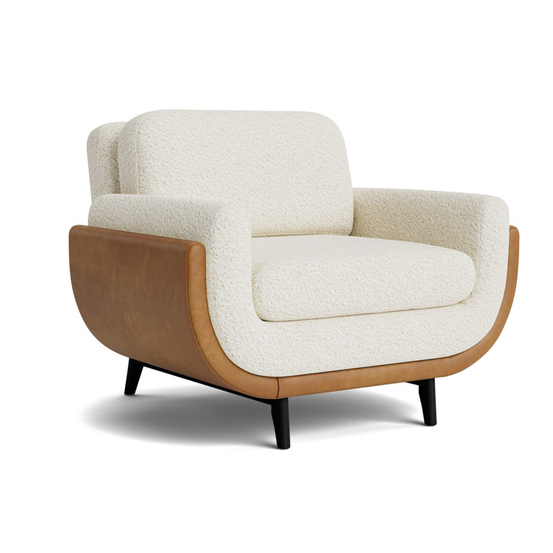 Regatta Chair, Berber - Cream/Bedford - Saddle, Black