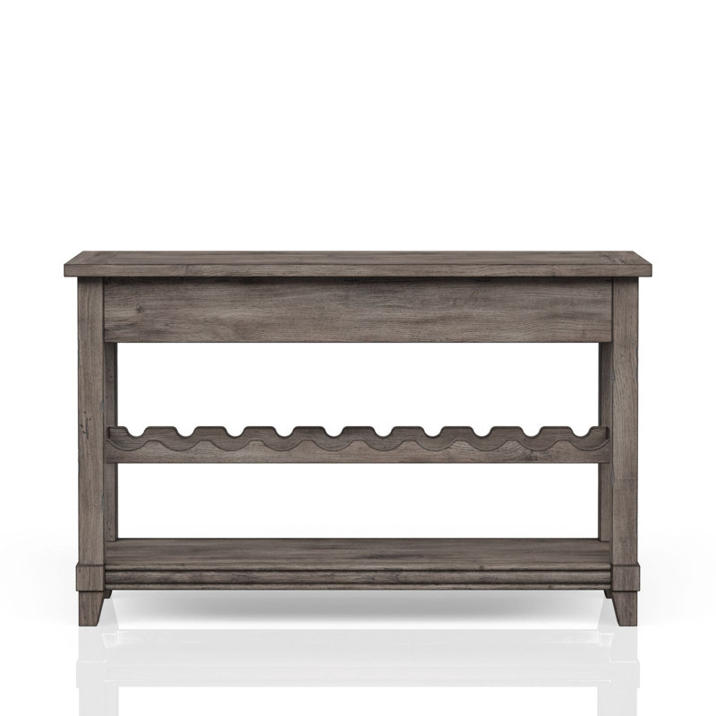Console avec rangement pour bouteilles de vin et tiroirs de rangement