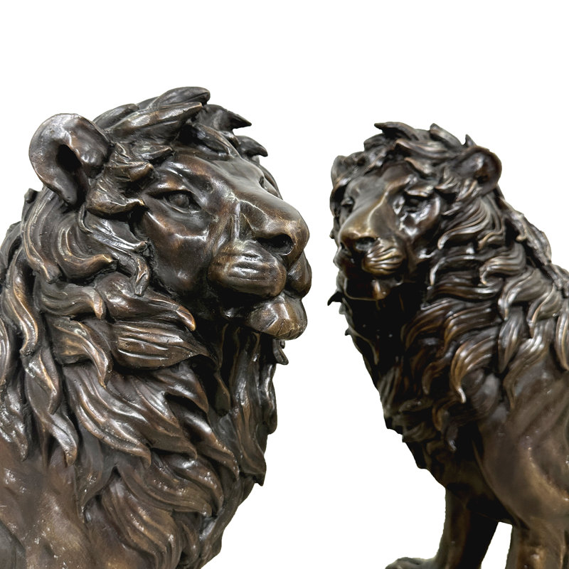 Lion Copper Bronze Garden Statue