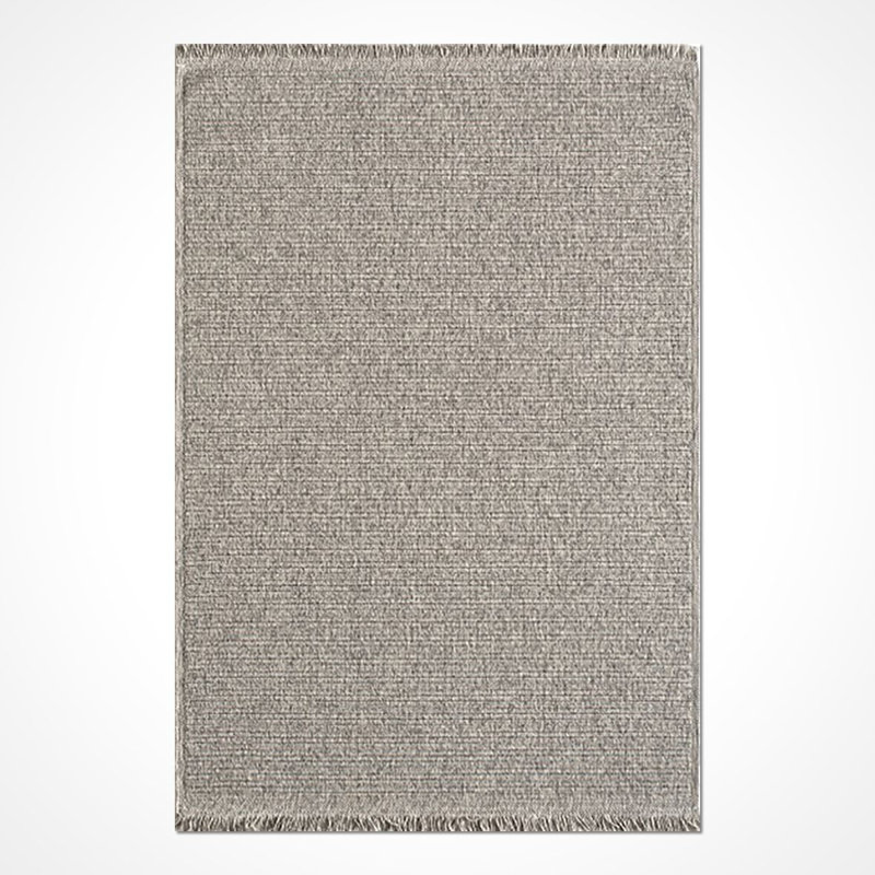 Tapis gris moderne lavable à la machine, Tapis de couloir 2 pi 8 po x 6 pi 7 po