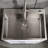 Stainless Steel 24In Washing Sink With Strong Support - Silver Brushed Noise Avoidance 4.33" Drain Faucet