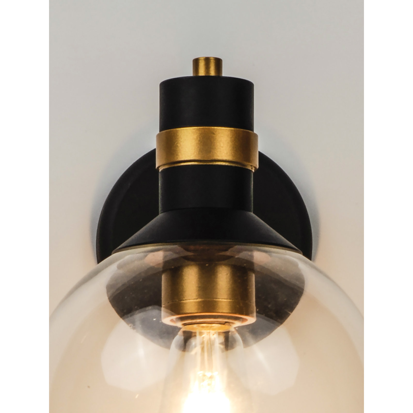 Kaly Single Light Globe Outdoor Wall Light, 13.25" H x 9.75" W x 9.75" D