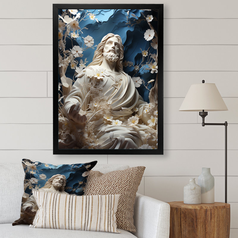 Yazid Christianity Divine Savior, Cadre photo noir, H 20 po x l 12 po x P 1 po