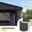 8 pi L 5 pi. D Pavillon de jardin en aluminium