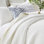 Ensemble de courtepointe 3 pièces grand lit blanc antique Greenland Home Fashions Monterrey 105 x 95 + 20 x 36 (2)