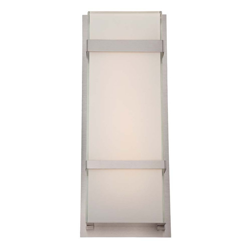 Plafonnier encastré d’extérieur 2 lumières Phantom, Acier inoxydable, H 21 po x l 8 po x P 3,75 po