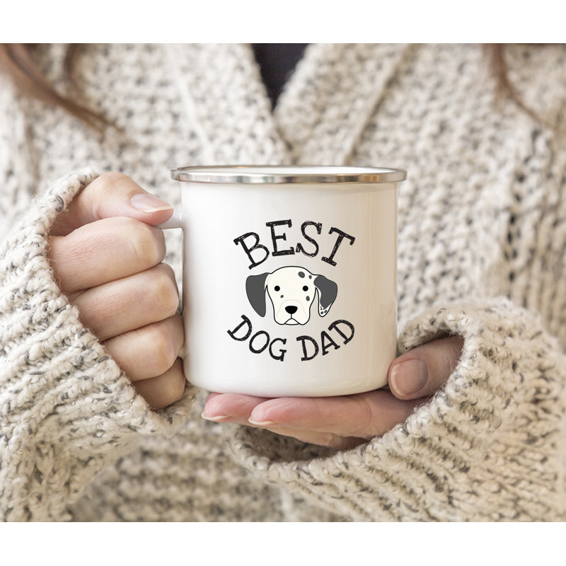 Grande tasse à café « Best Dog Dad », Dalmate