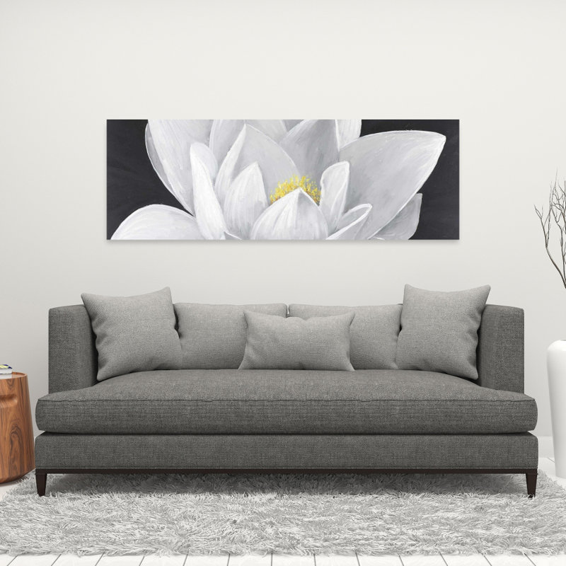 Toile de fleur de lotus - Œuvre de décoration florale et botanique