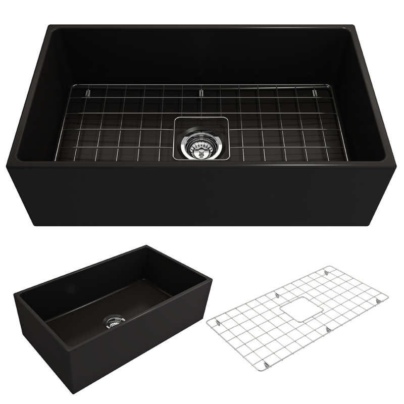 33'' L Kitchen Sink, Matte Black