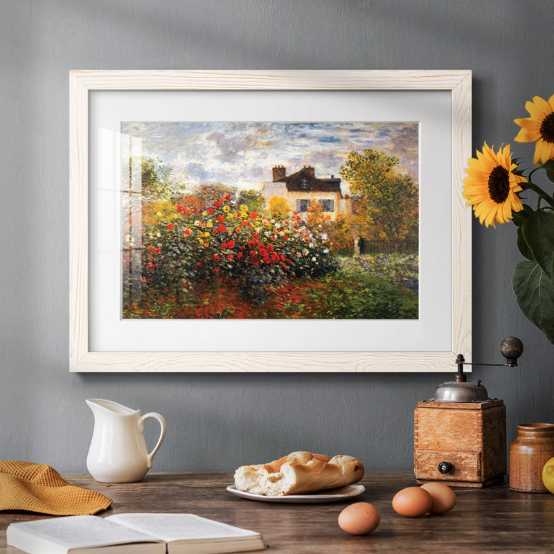 Argenteuil par Monet - reproduction de cadre photo simple, Blanc, H 14 po x l 20 po x P 1,5 po