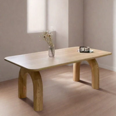 Modern simple solid wood rectangular table