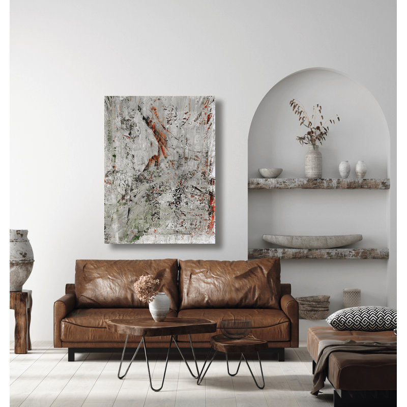Engine Red by John Beard - Artist Enhanced Canvas Print, Black Framed Canvas, 24" H x 20" W x 1.75" D