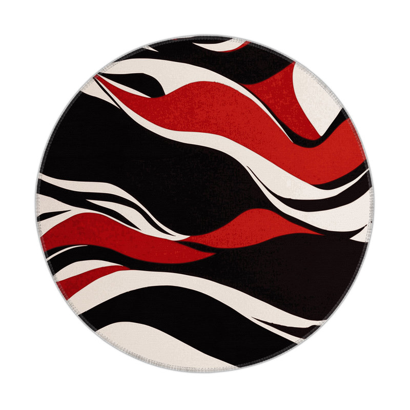 Sinister Glow Indoor And Outdoor Area Rug, Round 5'