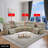 Luma Beige Vegan Leather Sectioanal Living Room Sofa Set With Cup-Holders ,Wireless Charging And LED Lights
