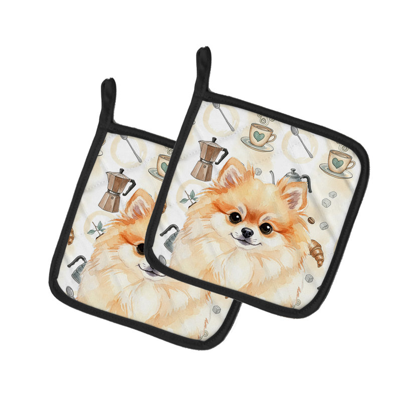 Paire de porte-casseroles Pomeranian Coffee Bar