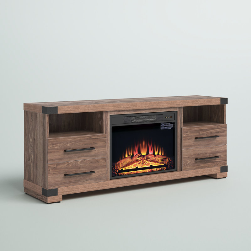 Meuble télé Richmond de 60 po avec 4 tablettes et 2 tiroirs Richmond, Brun
