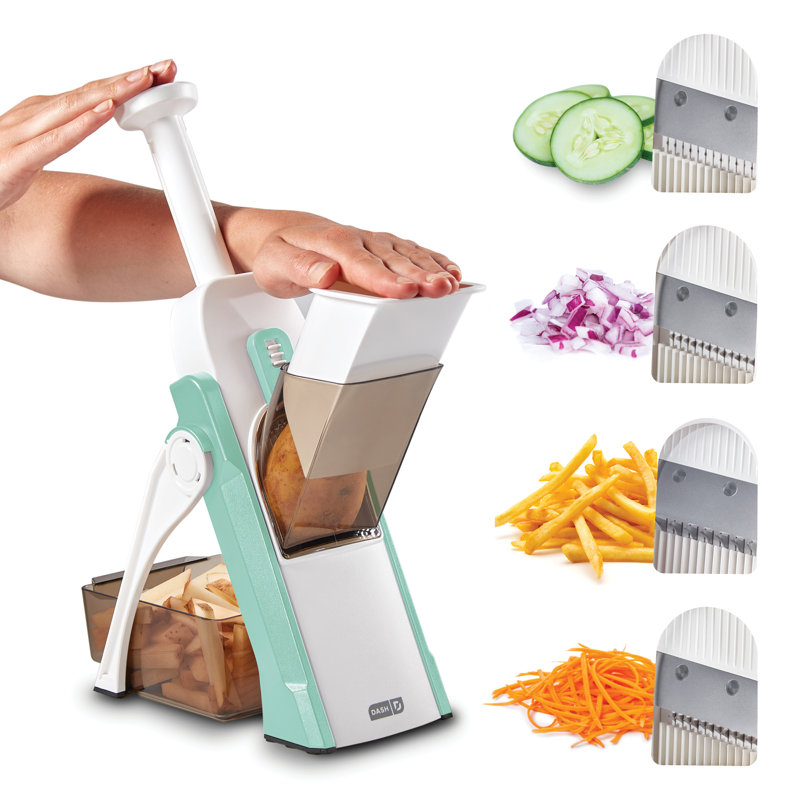 Aqua Safe Slice Mandoline Slicer with Stainless Steel Blades
