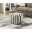 Square Fabric Sitting Pouf - Non-slip Bottom, 17x17x18 Package Modern Bean Bag Cover, Non-slip, 18" Height