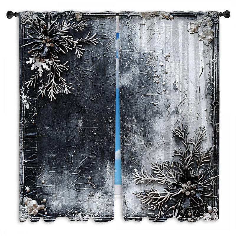 Rideaux de fenêtre décoratifs obscurcissant et obscurcissant - 2 panneaux, 20 po x 50 po - 2 panneaux, Transparent