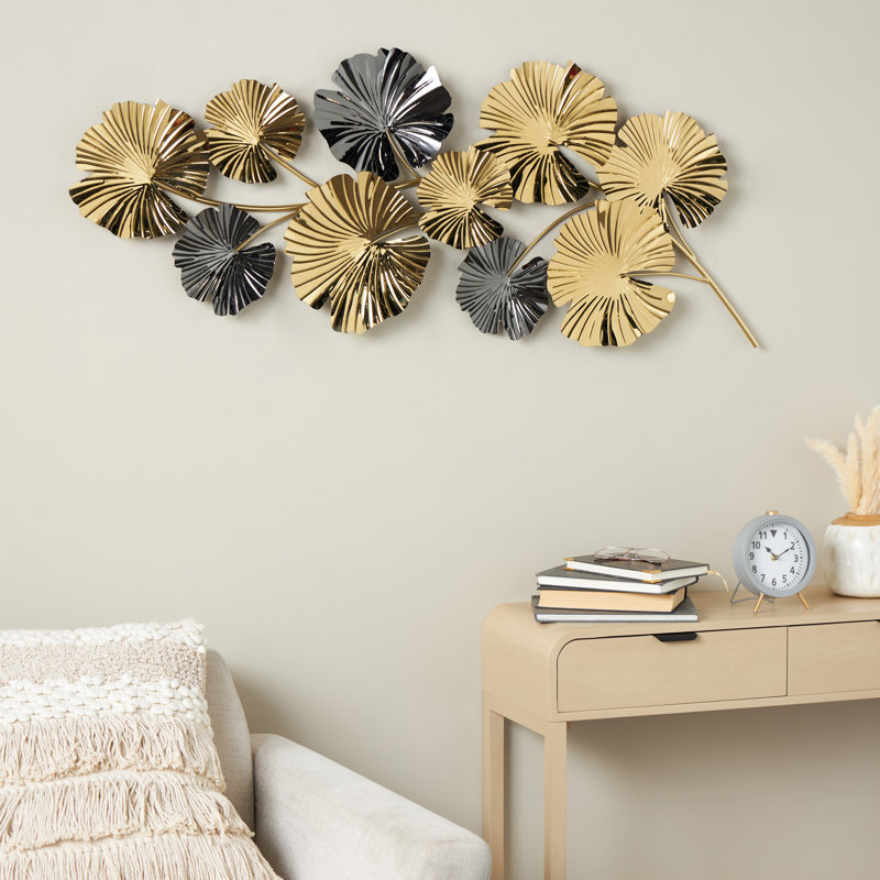 Décoration murale en feuille d'acier inoxydable Cole and Grey