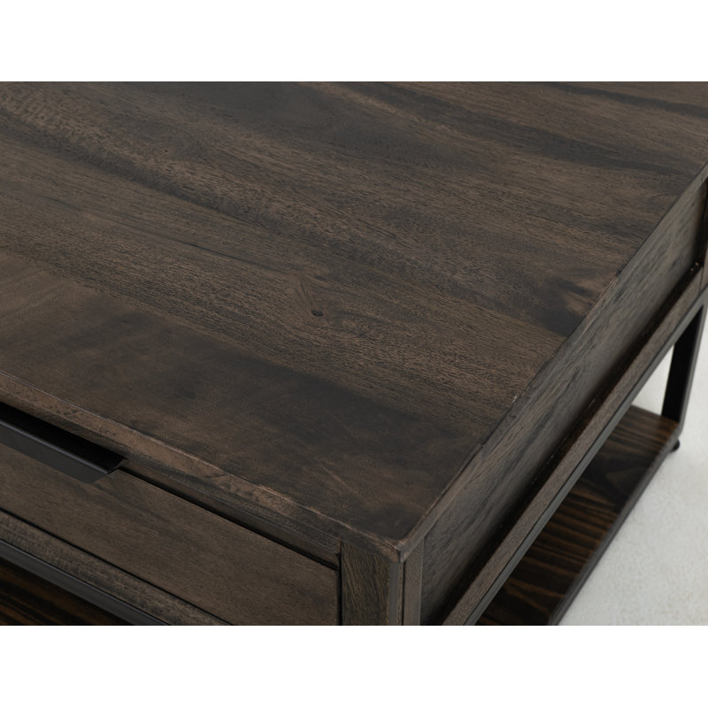Table basse 4 tiroirs, 1 tablette