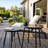 2-Pack Solar Powered Side Table with LED Light, Outdoor/Indoor Nesting Round End Table Set