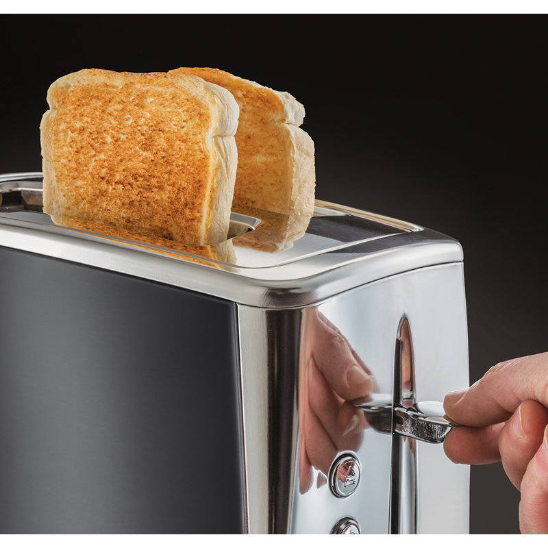 Russell Hobbs 23221 Luna Two Slice Toaster, 1500 W, Grey