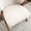 Chaises d'appoint modernes en tissu de velours avec structure en bois massif, chaises rembourrées pour le salon ou le coin lecture-782639059