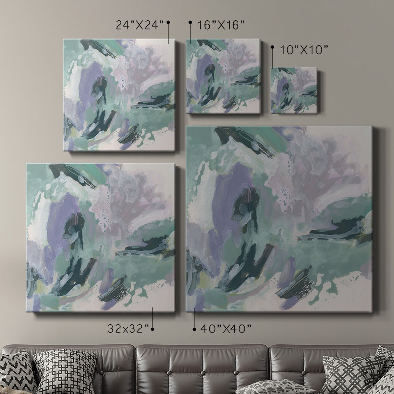 Marbled Periwinkle IV-Premium Gallery Wrapped Canvas - Ready to Hang