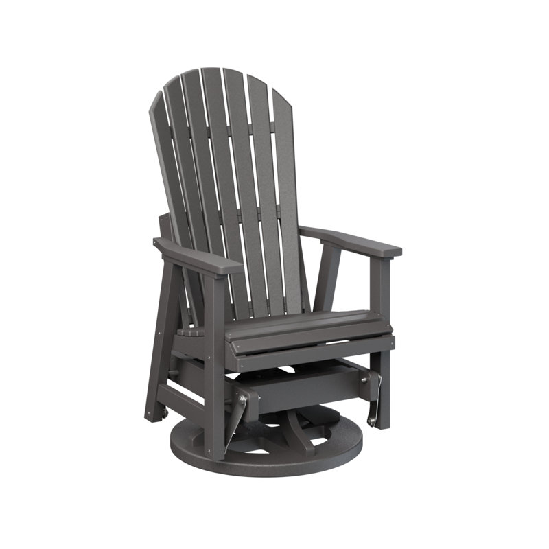 Berlin Gardens Comfo Back Swivel Glider, Smoke Gray
